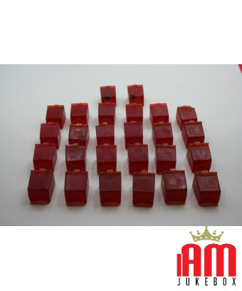 Boutons rouges Rowe-Ami (Cadette deluxe)