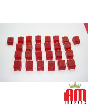 Boutons rouges Rowe-Ami (Cadette deluxe)