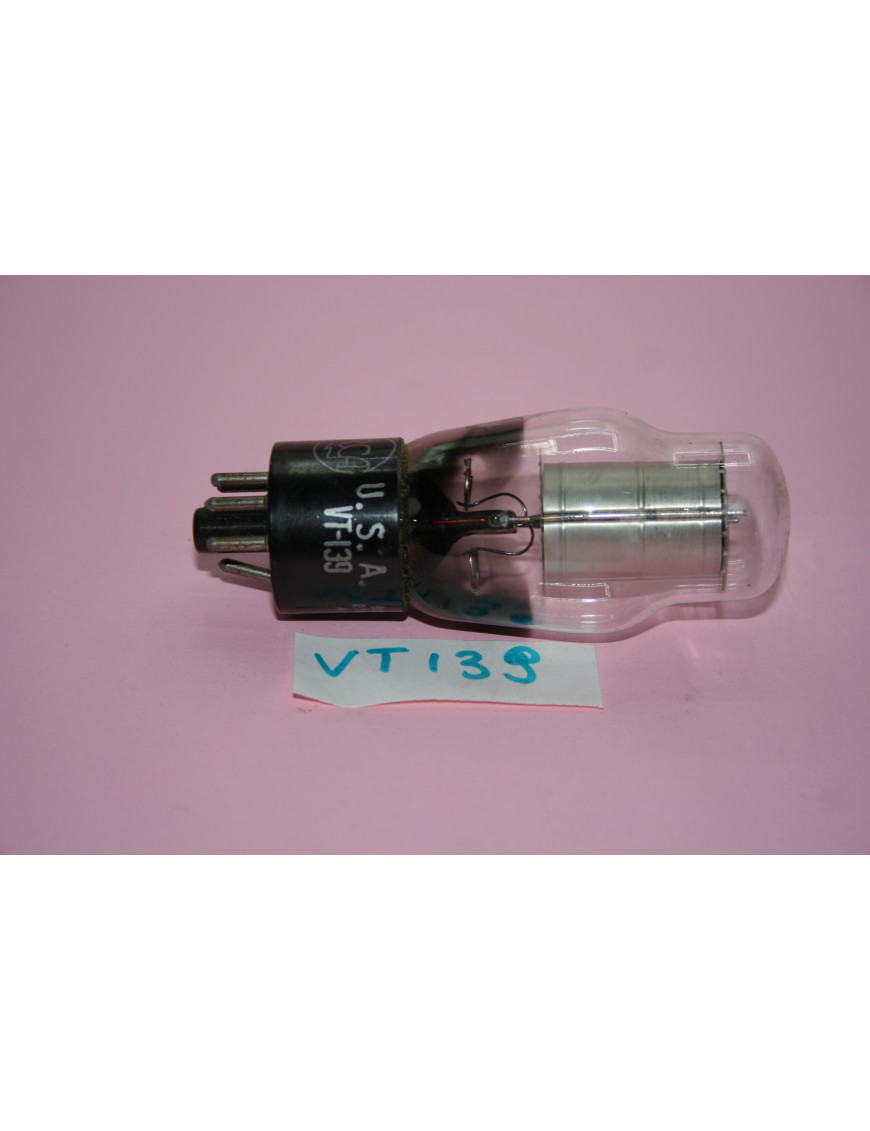 VT-139 0D3 valve Valves Rca Condition: NOS [product.supplier] 1 Valvola VT-139 0D3 Starting voltage: 185V min. Working voltage: 