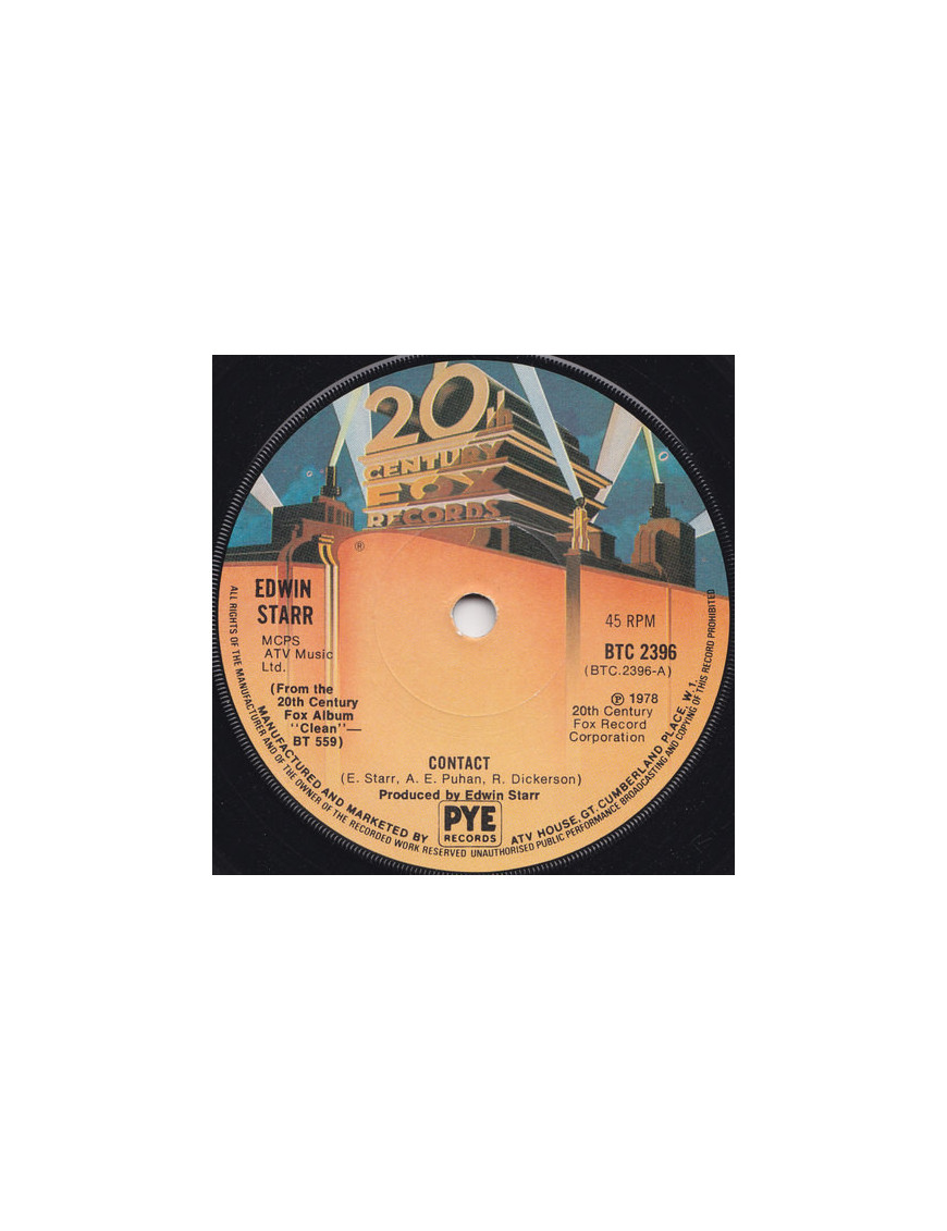 Contact [Edwin Starr] - Vinyl 7", 45 RPM, Single [product.brand] 1 - Shop I'm Jukebox 