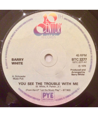Tu vois le problème avec moi [Barry White] - Vinyl 7", 45 RPM, Single [product.brand] 1 - Shop I'm Jukebox 