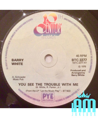 Tu vois le problème avec moi [Barry White] - Vinyl 7", 45 RPM, Single [product.brand] 1 - Shop I'm Jukebox 