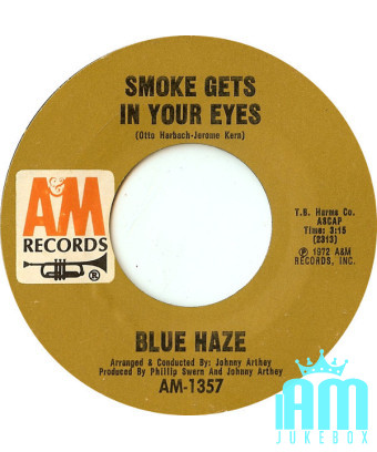 La fumée entre dans vos yeux [Blue Haze (2)] - Vinyl 7", 45 RPM, Single, Styrène [product.brand] 1 - Shop I'm Jukebox 