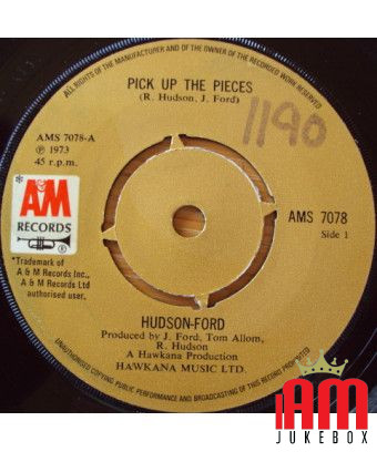 Pick Up The Pieces [Hudson-Ford] - Vinyle 7", 45 tr/min, Single [product.brand] 1 - Shop I'm Jukebox 