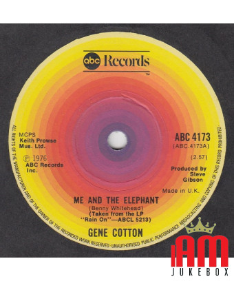 Moi et l'éléphant [Gene Cotton] - Vinyle 7", 45 tours [product.brand] 1 - Shop I'm Jukebox 