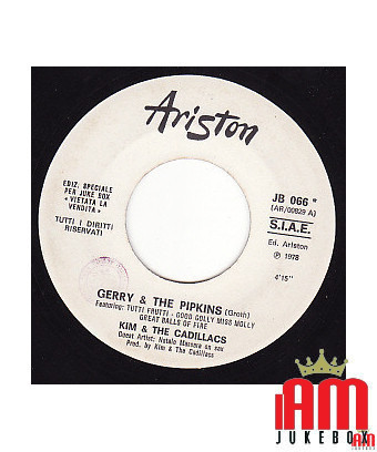 Gerry & The Pipkins No Hard Feelings [Kim & The Cadillacs,...] - Vinyle 7", 45 RPM, Jukebox [product.brand] 1 - Shop I'm Jukebox