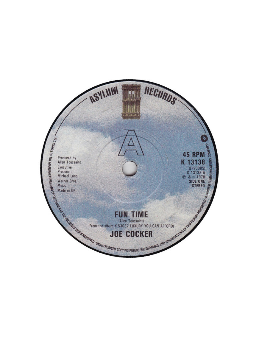 Fun Time [Joe Cocker] - Vinyl 7", Single, 45 RPM