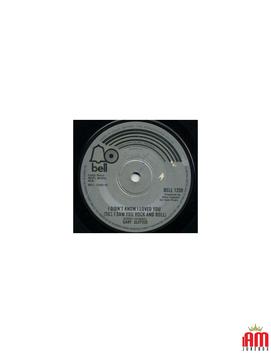 I Didn't Know I Loved You (Till I Saw You Rock And Roll) [Gary Glitter] - Vinyl 7" [product.brand] 1 - Shop I'm Jukebox 