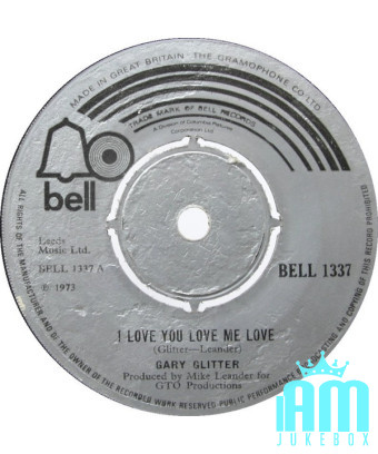 I Love You Love Me Love [Gary Glitter] – Vinyl 7", 45 RPM, Single [product.brand] 1 - Shop I'm Jukebox 