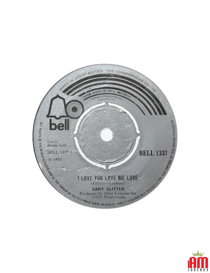 I Love You Love Me Love [Gary Glitter] – Vinyl 7", 45 RPM, Single [product.brand] 1 - Shop I'm Jukebox 