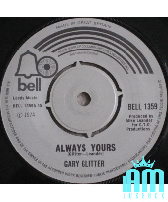 Toujours à toi [Gary Glitter] - Vinyl 7", 45 RPM, Single [product.brand] 1 - Shop I'm Jukebox 