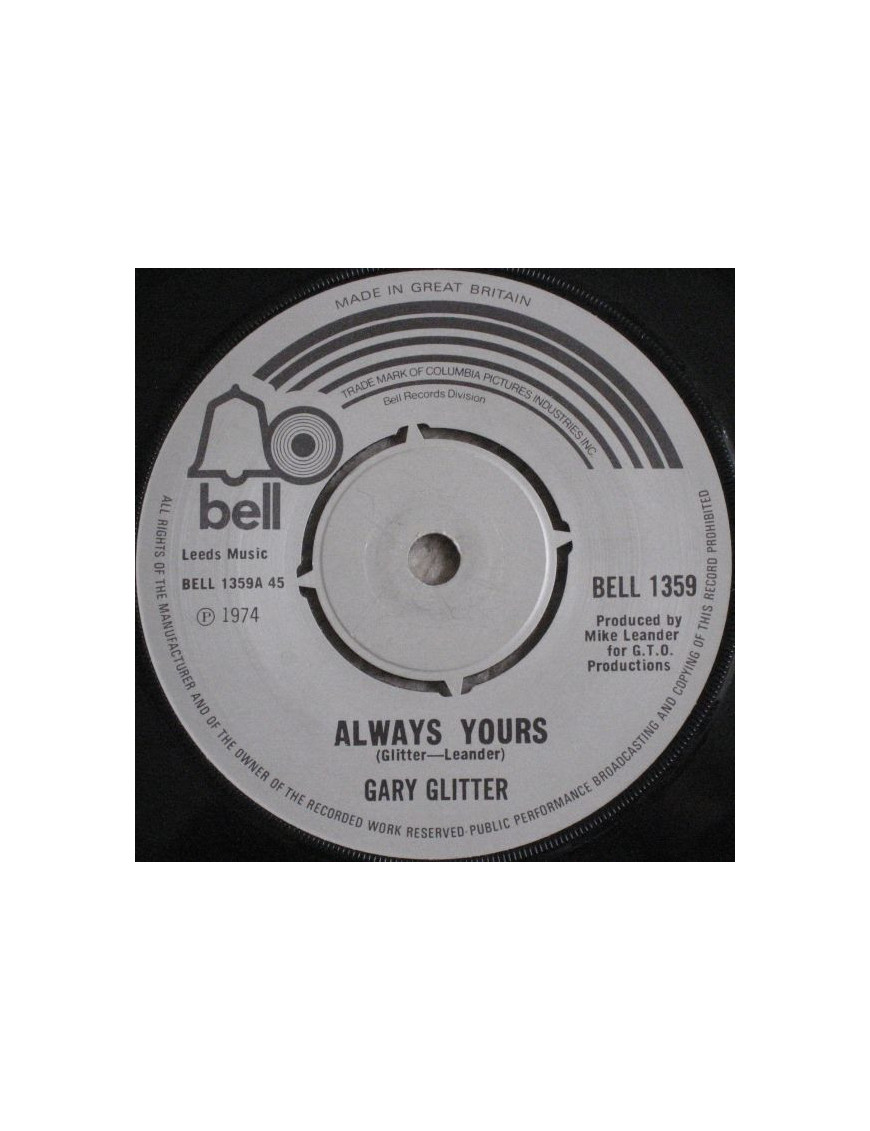 Always Yours [Gary Glitter] – Vinyl 7", 45 RPM, Single [product.brand] 1 - Shop I'm Jukebox 