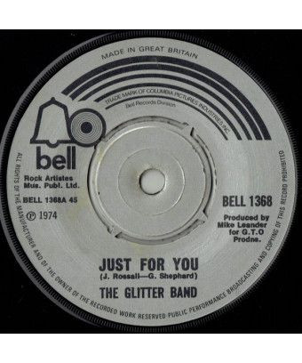 Just For You [The Glitter Band] - Vinyl 7", 45 RPM, Single [product.brand] 1 - Shop I'm Jukebox 