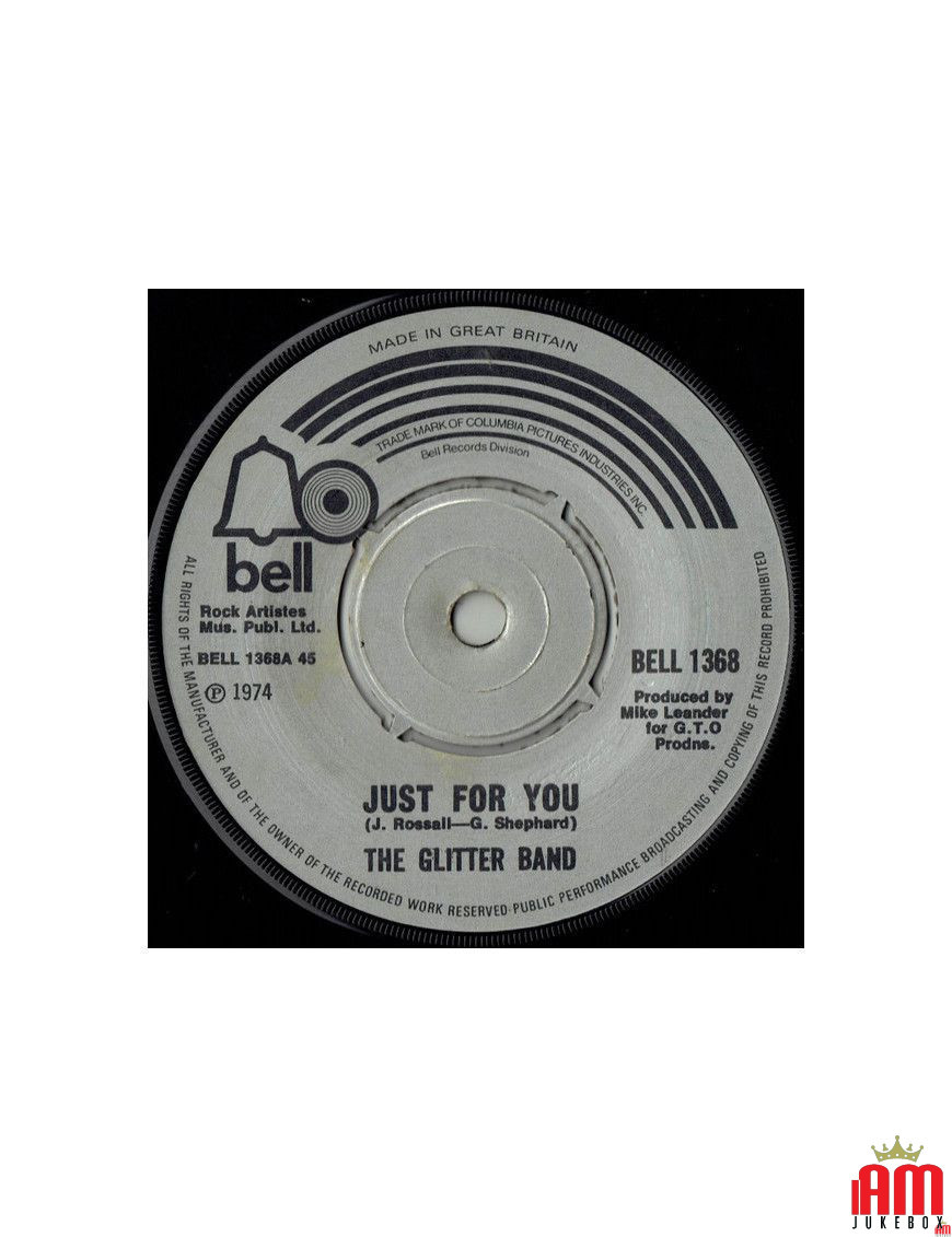 Just For You [The Glitter Band] – Vinyl 7", 45 RPM, Single [product.brand] 1 - Shop I'm Jukebox 