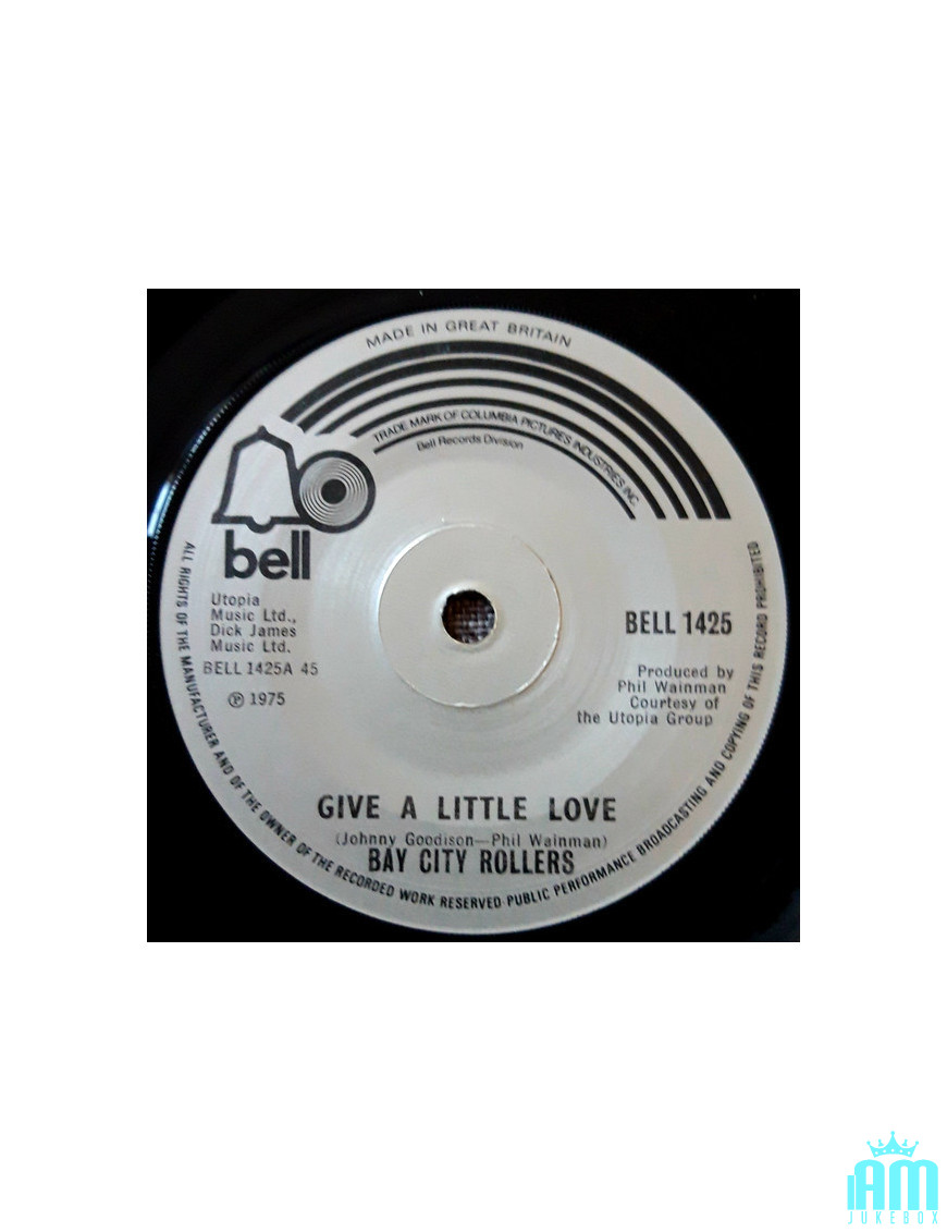 Give A Little Love [Bay City Rollers] - Vinyl 7" [product.brand] 1 - Shop I'm Jukebox 