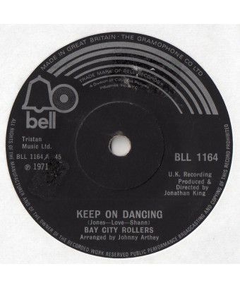 Keep On Dancing [Bay City Rollers] - Vinyl 7", Single, 45 RPM [product.brand] 1 - Shop I'm Jukebox 