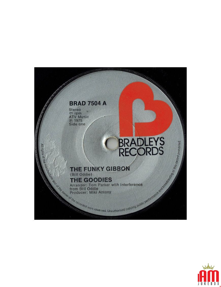 The Funky Gibbon [The Goodies] - Vinyl 7", 45 RPM, Single, Stereo [product.brand] 1 - Shop I'm Jukebox 