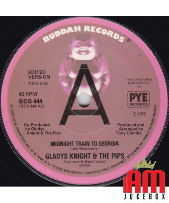 Midnight Train To Georgia [Gladys Knight And The Pips] – Vinyl 7", 45 RPM, Single, Promo [product.brand] 1 - Shop I'm Jukebox 