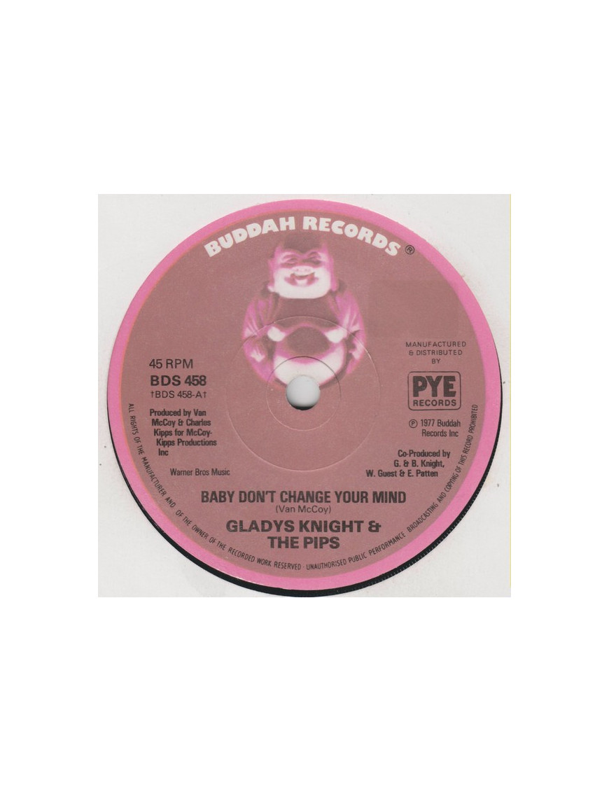 Baby, Don't Change Your Mind [Gladys Knight And The Pips] - Vinyl 7", 45 RPM, Single [product.brand] 1 - Shop I'm Jukebox 