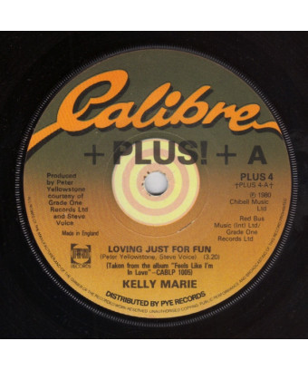 Loving Just For Fun [Kelly Marie] - Vinyl 7", 45 RPM, Single [product.brand] 1 - Shop I'm Jukebox 