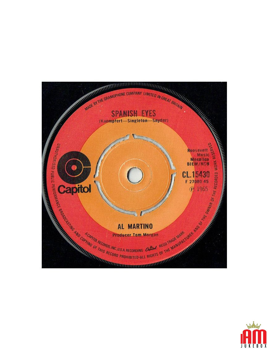 Spanish Eyes [Al Martino] – Vinyl 7", 45 RPM, Single, Neuauflage [product.brand] 1 - Shop I'm Jukebox 