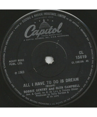 All I Have To Do Is Dream [Bobbie Gentry,...] – Vinyl 7", Single, 45 RPM [product.brand] 1 - Shop I'm Jukebox 
