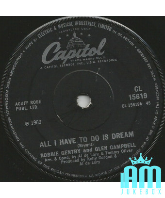 Tout ce que j'ai à faire, c'est de rêver [Bobbie Gentry,...] - Vinyl 7", Single, 45 RPM [product.brand] 1 - Shop I'm Jukebox 