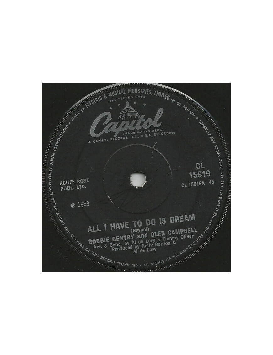 All I Have To Do Is Dream [Bobbie Gentry,...] – Vinyl 7", Single, 45 RPM [product.brand] 1 - Shop I'm Jukebox 