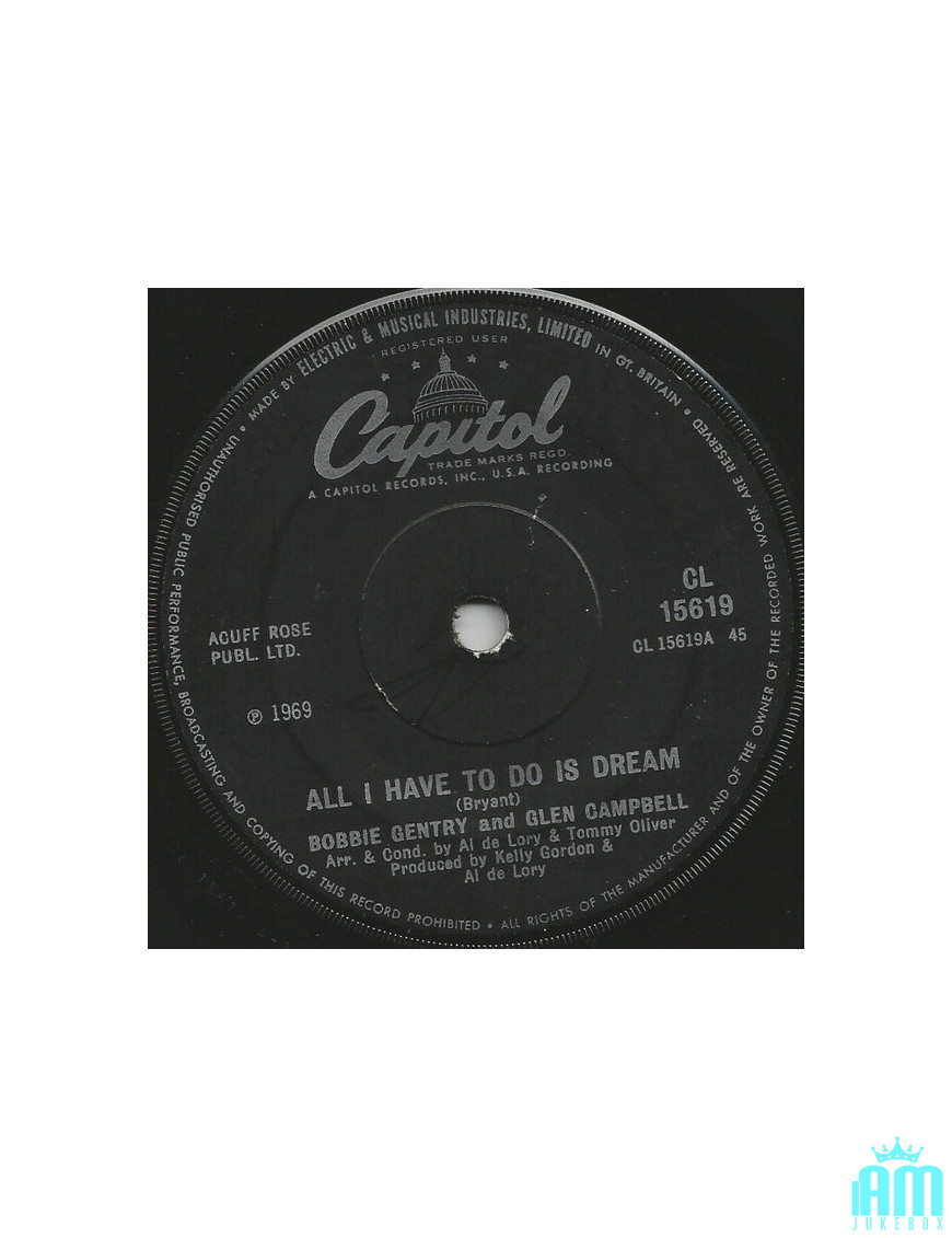 All I Have To Do Is Dream [Bobbie Gentry,...] - Vinyl 7", Single, 45 RPM [product.brand] 1 - Shop I'm Jukebox 