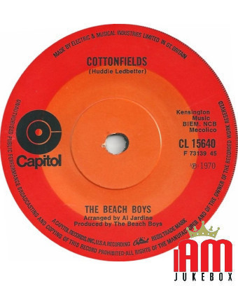 Cottonfields [The Beach Boys] - Vinyle 7", 45 tours, single [product.brand] 1 - Shop I'm Jukebox 