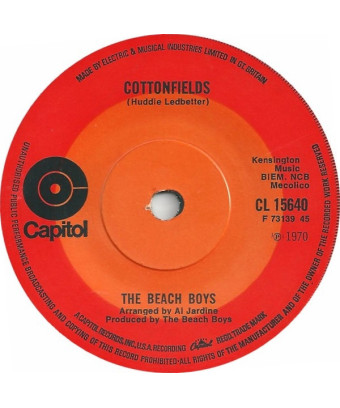 Cottonfields [The Beach Boys] - Vinyl 7", 45 RPM, Single