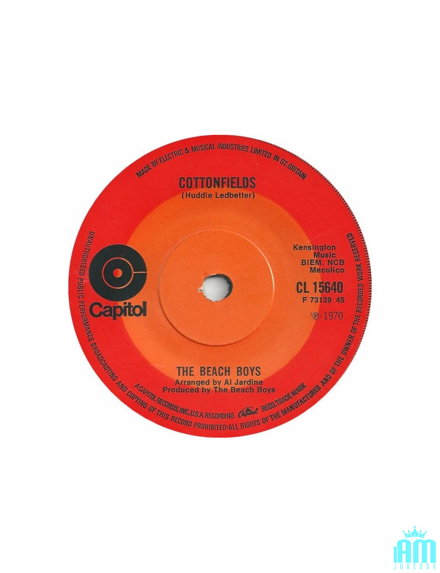 Cottonfields [The Beach Boys] – Vinyl 7", 45 RPM, Single [product.brand] 1 - Shop I'm Jukebox 