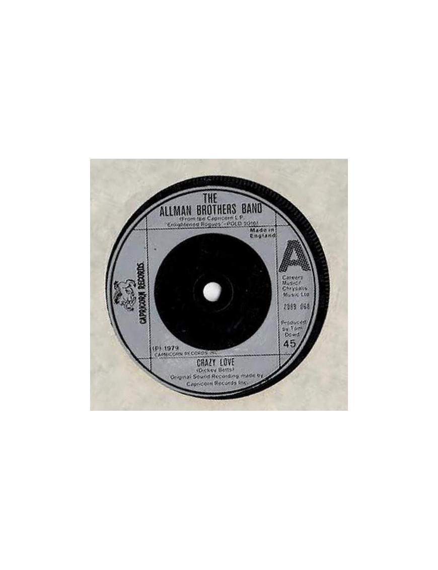 Crazy Love [The Allman Brothers Band] - Vinyl 7", 45 RPM, Single, Stereo [product.brand] 1 - Shop I'm Jukebox 