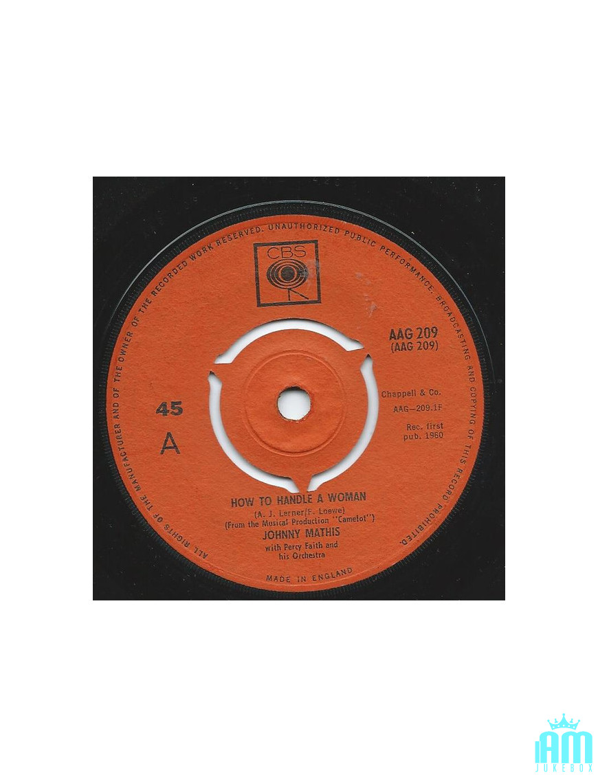 Comment gérer une femme [Johnny Mathis] - Vinyl 7", Single [product.brand] 1 - Shop I'm Jukebox 