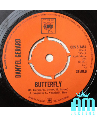 Papillon [Danyel Gérard] - Vinyl 7", 45 RPM, Single [product.brand] 1 - Shop I'm Jukebox 