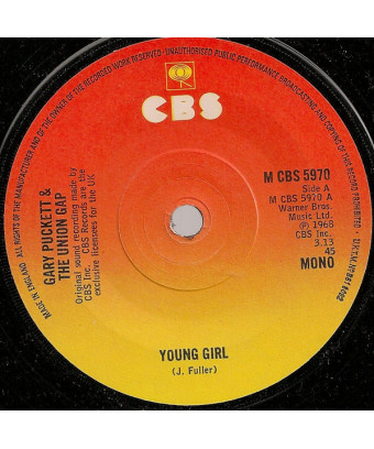 Young Girl   Woman, Woman [Gary Puckett & The Union Gap] - Vinyl 7", 45 RPM, Single
