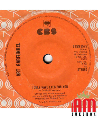 Je n'ai d'yeux que pour toi [Art Garfunkel] - Vinyl 7", 45 RPM, Single, Styrène [product.brand] 1 - Shop I'm Jukebox 