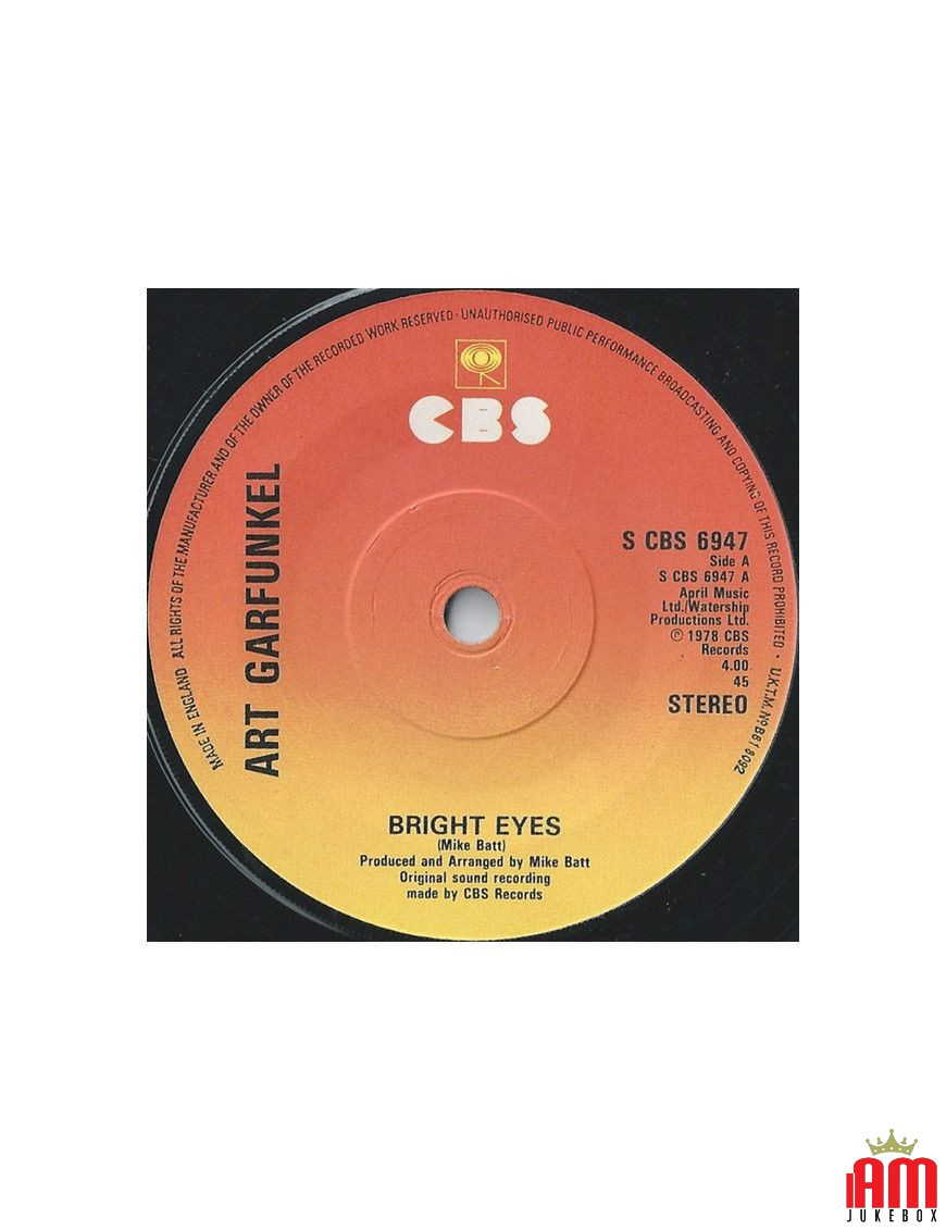 Bright Eyes [Art Garfunkel] – Vinyl 7", 45 RPM, Single [product.brand] 1 - Shop I'm Jukebox 