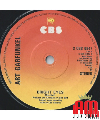 Bright Eyes [Art Garfunkel] - Vinyl 7", 45 RPM, Single [product.brand] 1 - Shop I'm Jukebox 