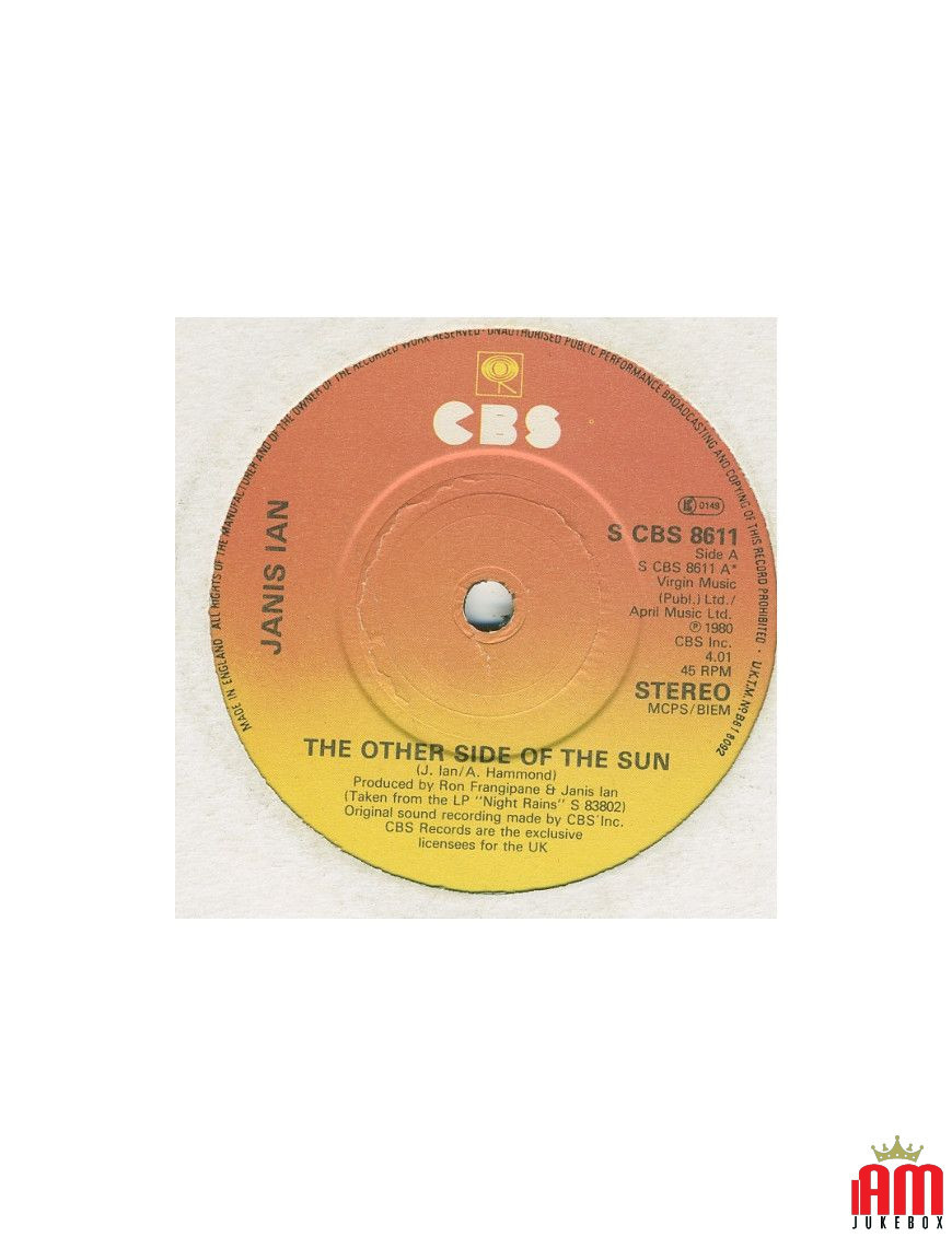 The Other Side Of The Sun [Janis Ian] – Vinyl 7", 45 RPM, Single [product.brand] 1 - Shop I'm Jukebox 