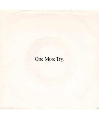 One More Try [George Michael] – Vinyl 7", 45 RPM, Single, Promo