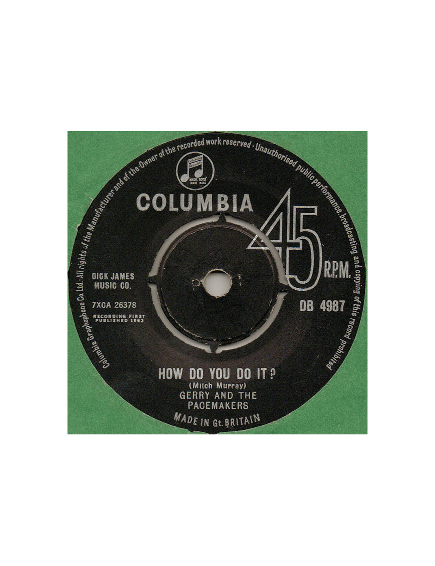 How Do You Do It? [Gerry & The Pacemakers] - Vinyl 7", 45 RPM, Single [product.brand] 1 - Shop I'm Jukebox 