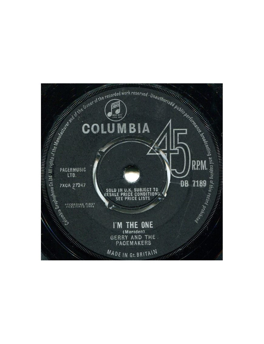 I'm The One [Gerry & The Pacemakers] - Vinyl 7", 45 RPM, Single [product.brand] 1 - Shop I'm Jukebox 