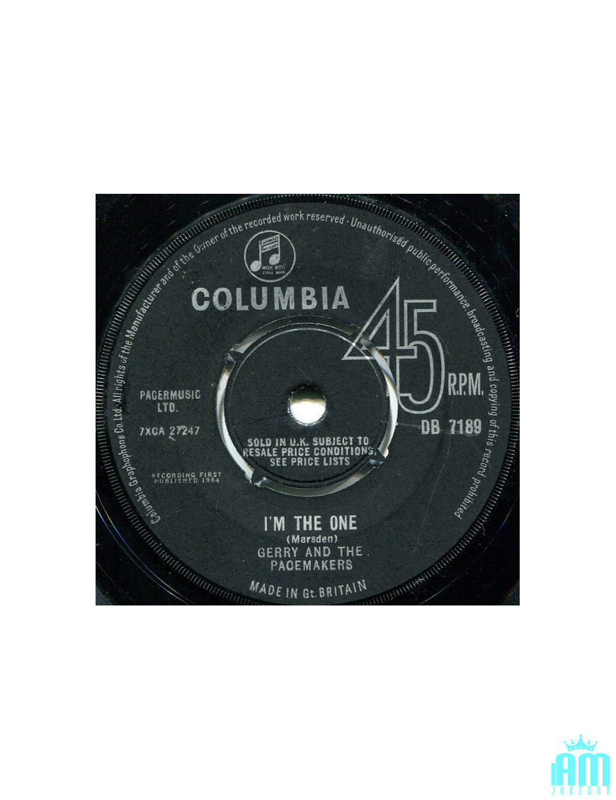Je suis le seul [Gerry & The Pacemakers] - Vinyl 7", 45 RPM, Single [product.brand] 1 - Shop I'm Jukebox 