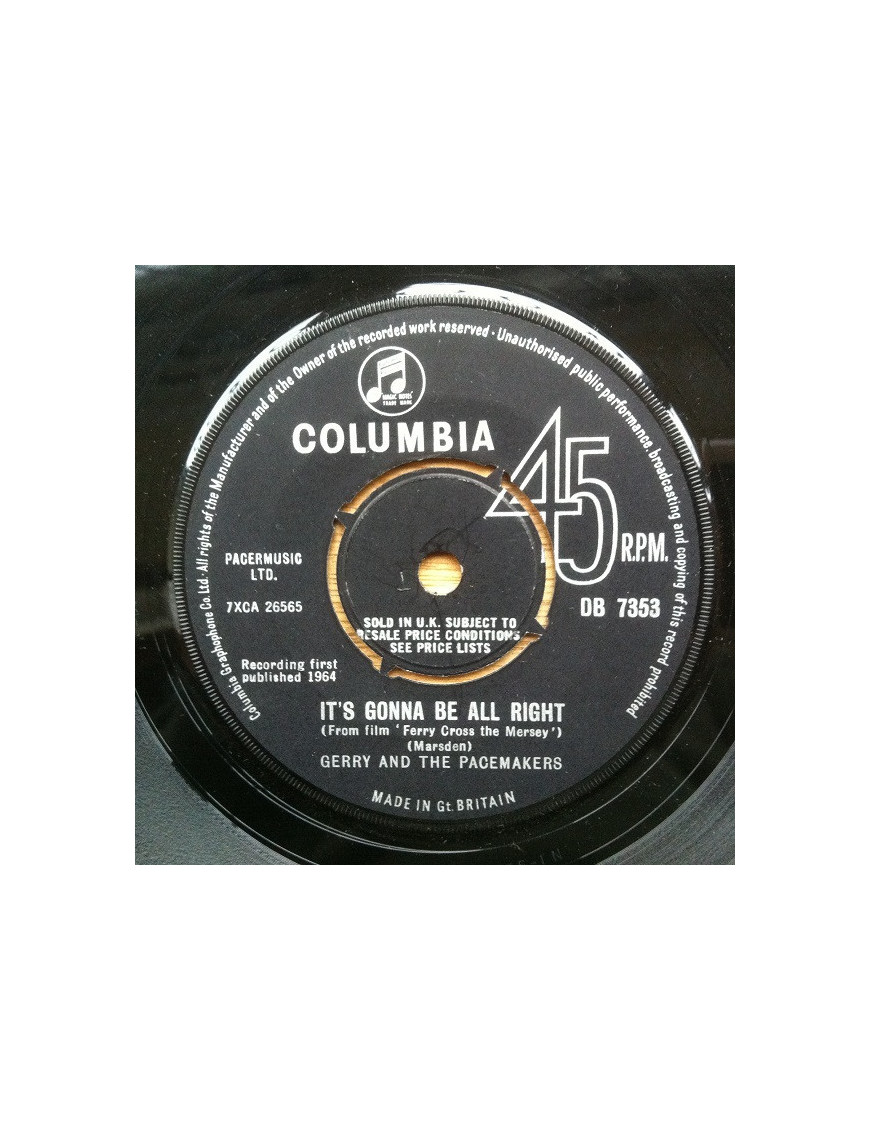 Ça va aller bien [Gerry & The Pacemakers] - Vinyl 7", 45 RPM, Single [product.brand] 1 - Shop I'm Jukebox 