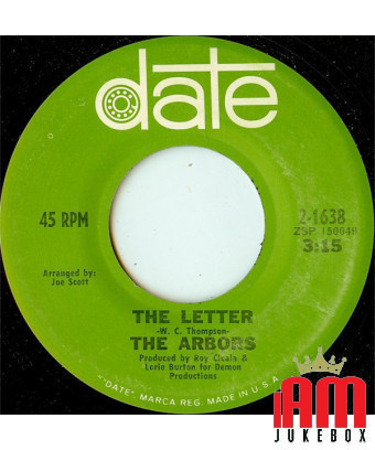 The Letter [The Arbors] – Vinyl 7", 45 RPM, Single [product.brand] 1 - Shop I'm Jukebox 