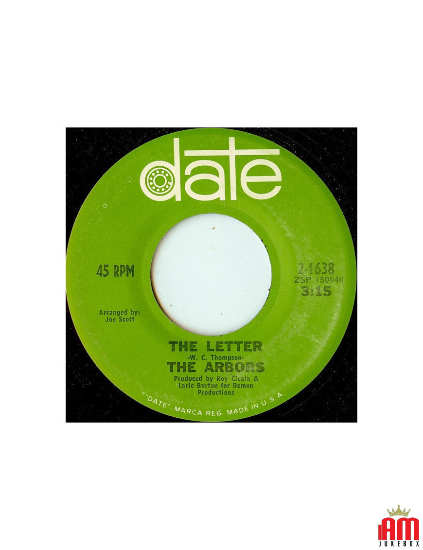 The Letter [The Arbors] - Vinyl 7", 45 RPM, Single [product.brand] 1 - Shop I'm Jukebox 