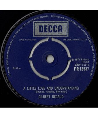 Un peu d'amour et de compréhension [Gilbert Bécaud] - Vinyl 7", Single, 45 RPM [product.brand] 1 - Shop I'm Jukebox 