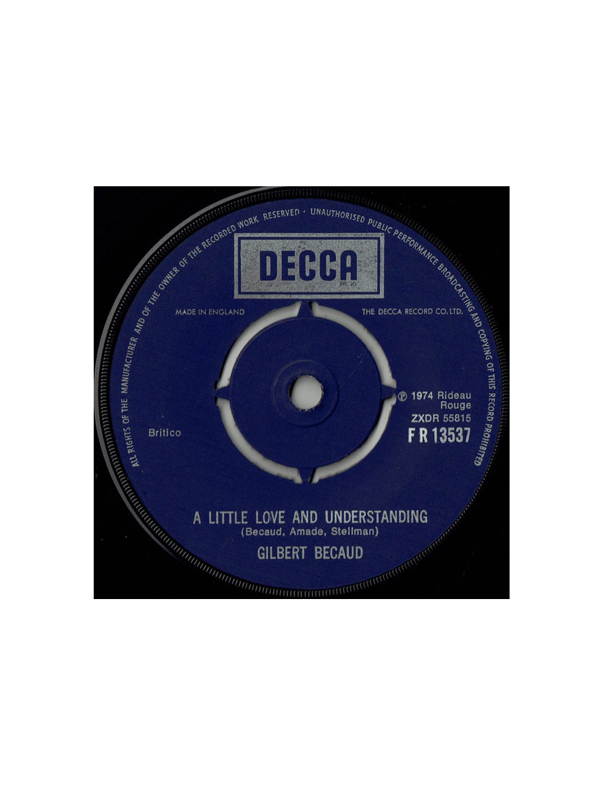 Un peu d'amour et de compréhension [Gilbert Bécaud] - Vinyl 7", Single, 45 RPM [product.brand] 1 - Shop I'm Jukebox 