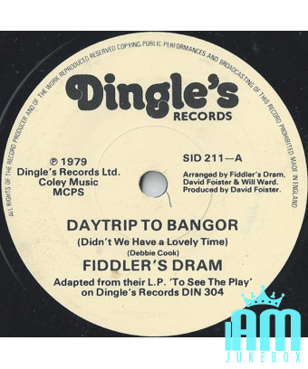 Daytrip To Bangor (Didn't We Have A Lovely Time) [Fiddler's Dram] - Vinyl 7", 45 tours, single [product.brand] 1 - Shop I'm Juke